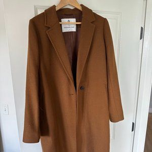 Oversized Tan Wool Coat
